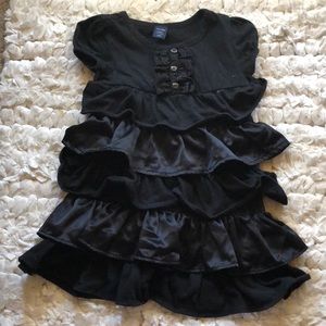 Cute black ruffle dress